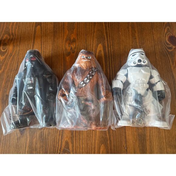 NIB Mega Mighties Star Wars Galactic Heroes-10" Darth Vader, Chewbaca, Storm Trp - Picture 1 of 7